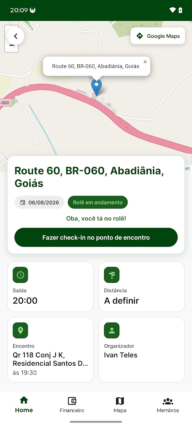 Detalhe do rolê